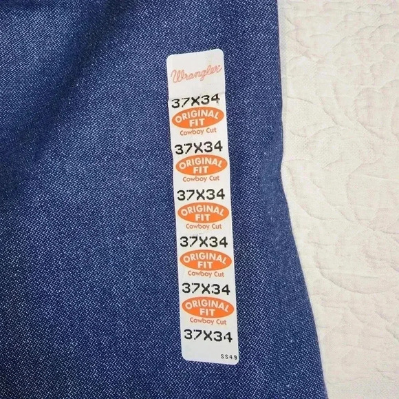 Deadstock vintage 13mwz Wrangler jeans ProRodeo Size 37x34 - Picture 10 of 10